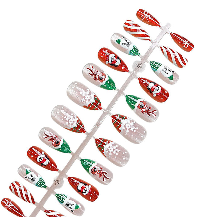 Festive Holiday Themed Press-On Nail Set Stornfield
