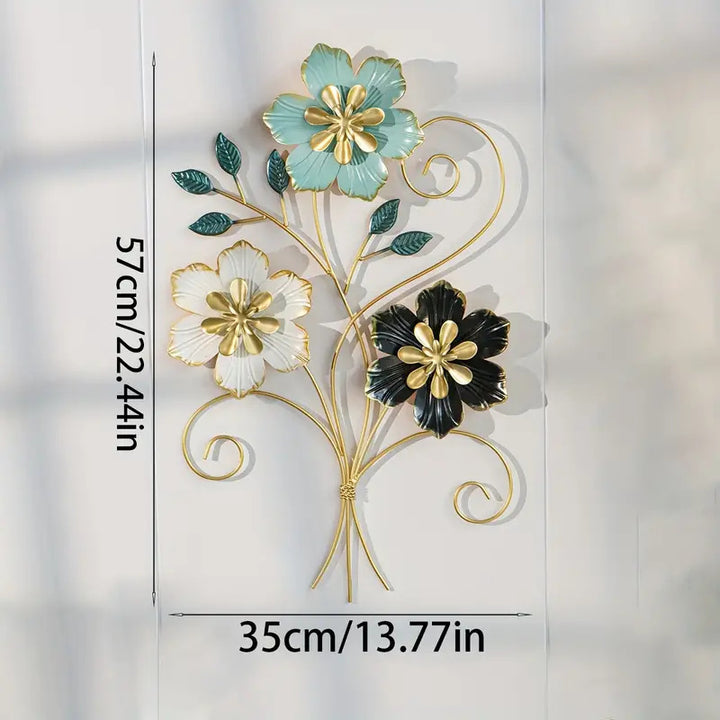 3D Floral Metal Wall Art Stornfield