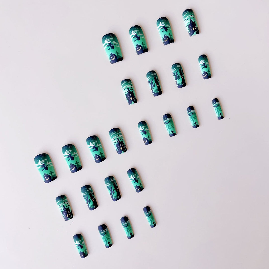 Halloween Artificial Nail Set with Creepy 3D Designs Stornfield