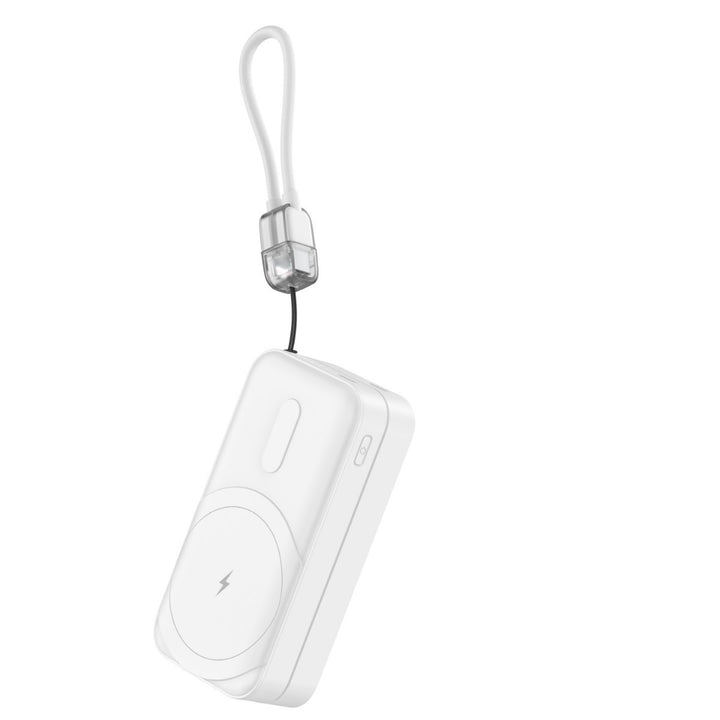 Portable power bank with integrated charging connector and practical loop Stornfield