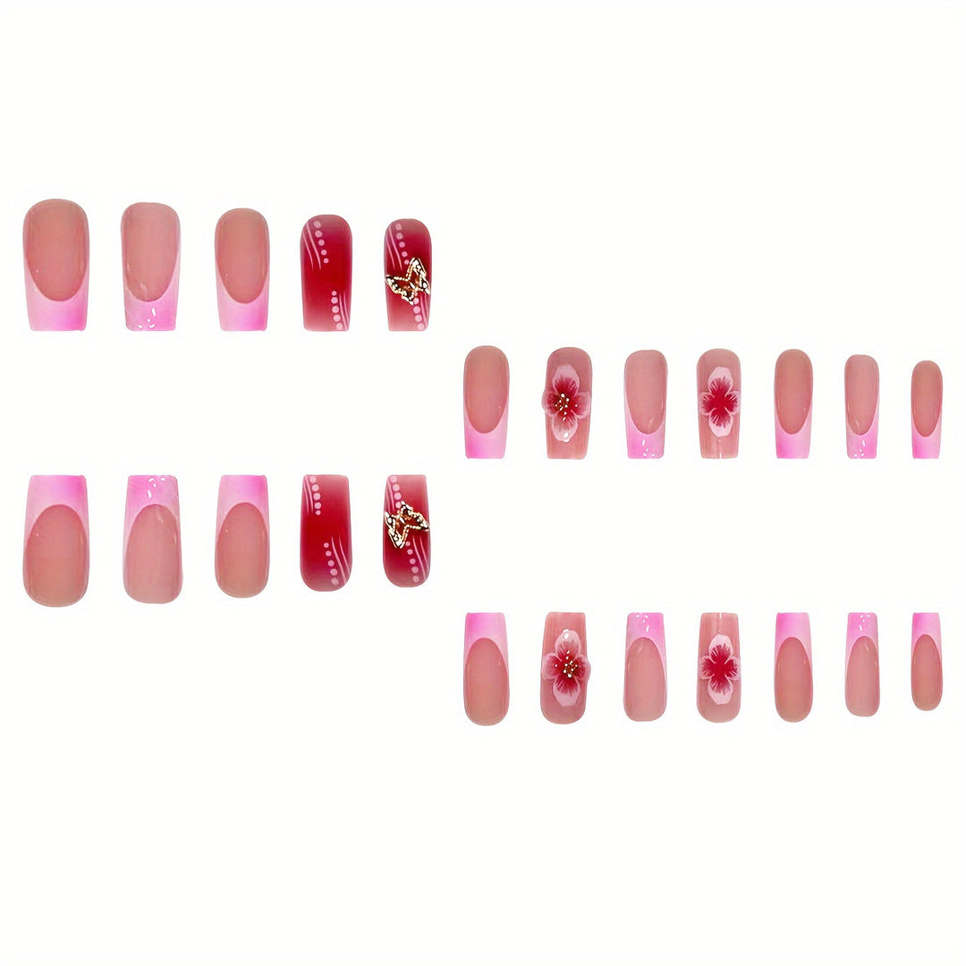 Decorative Press-On Nail Set Stornfield