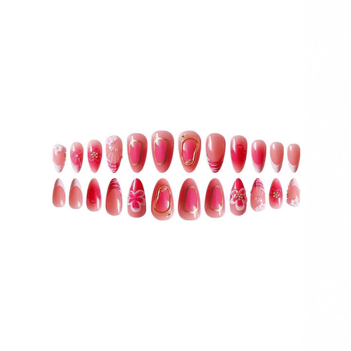 Floral Gel Nail Art Extensions Stornfield