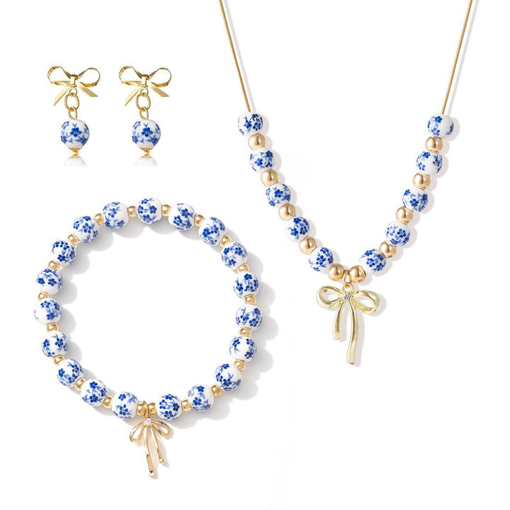 Floral Beaded Charm Bracelet Stornfield