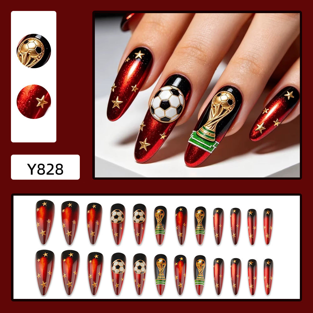Creative Football Art Nails Stornfield