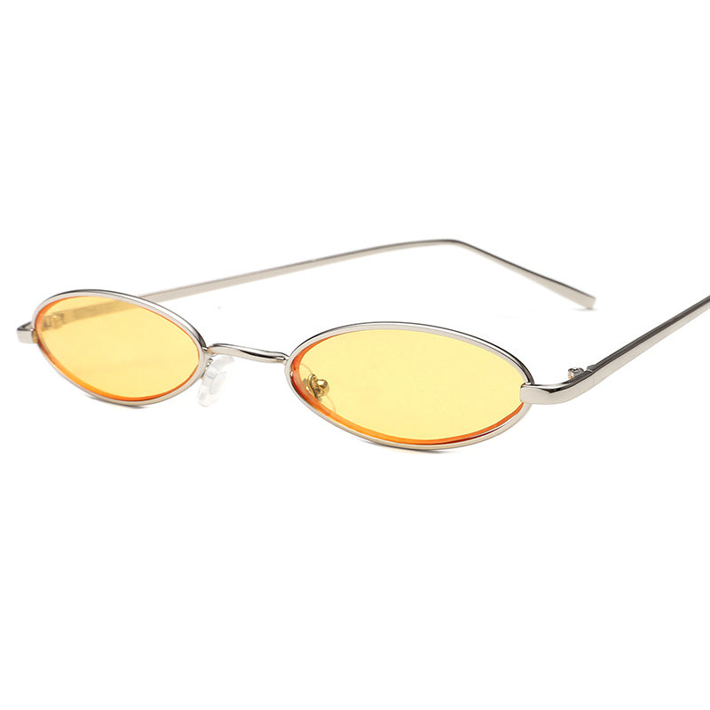 Ladies elegant sunglasses in oval metal frame Stornfield