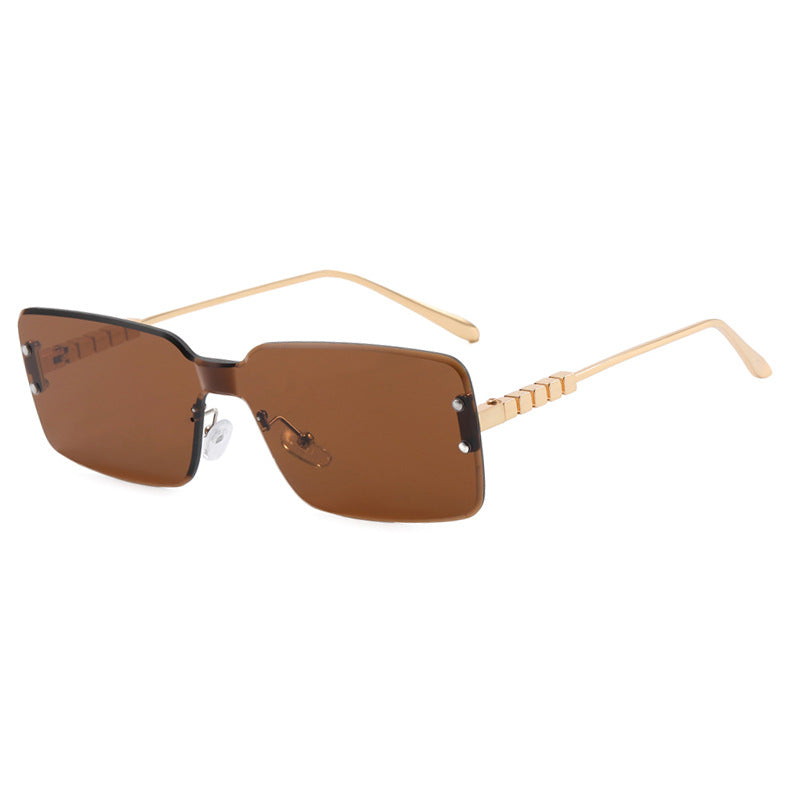 Women's modern rectangular sunglasses with stylish metal frame Stornfield