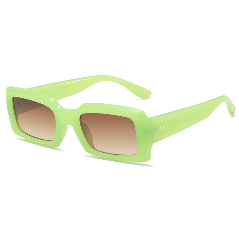 Ladies stylish square sunglasses with mirrored lenses Stornfield