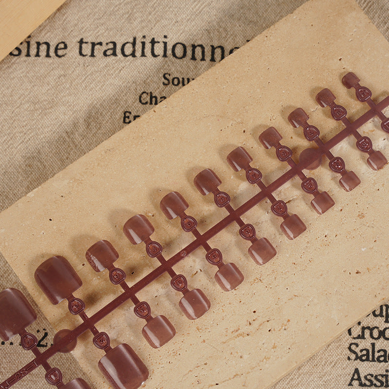 Glossy Short Square Press-On Nails Stornfield