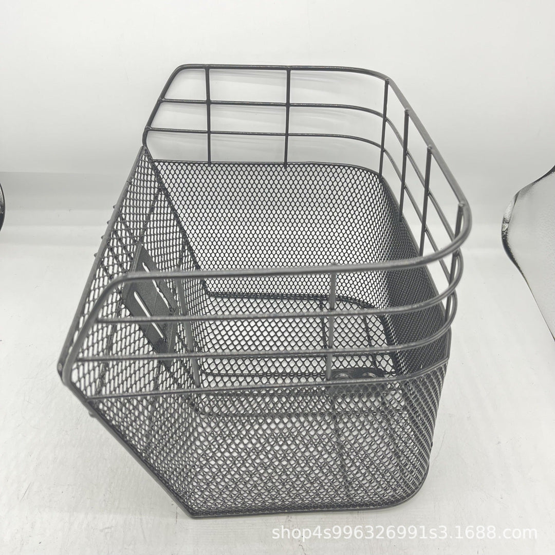 removable mesh front bicycle basket with quick-release mount Stornfield