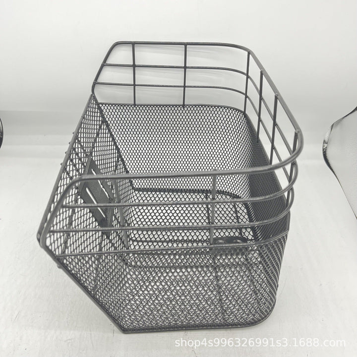 removable mesh front bicycle basket with quick-release mount Stornfield