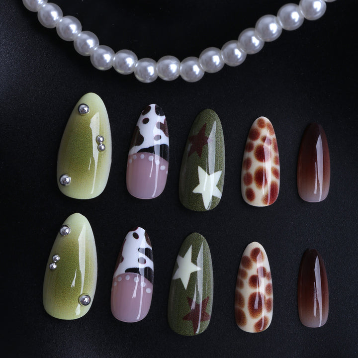 Creative artistic nails with unique animal designs Stornfield