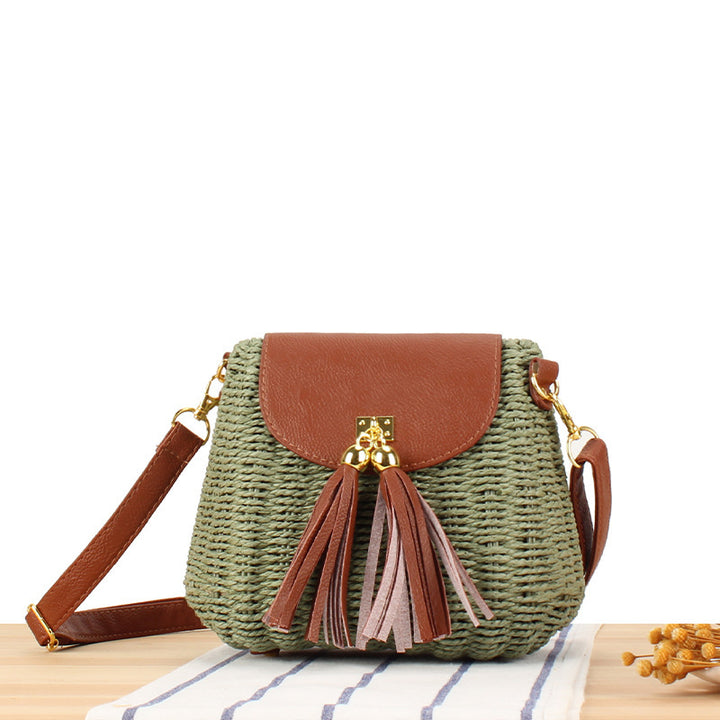 Shoulder bag with decorative fringes Stornfield