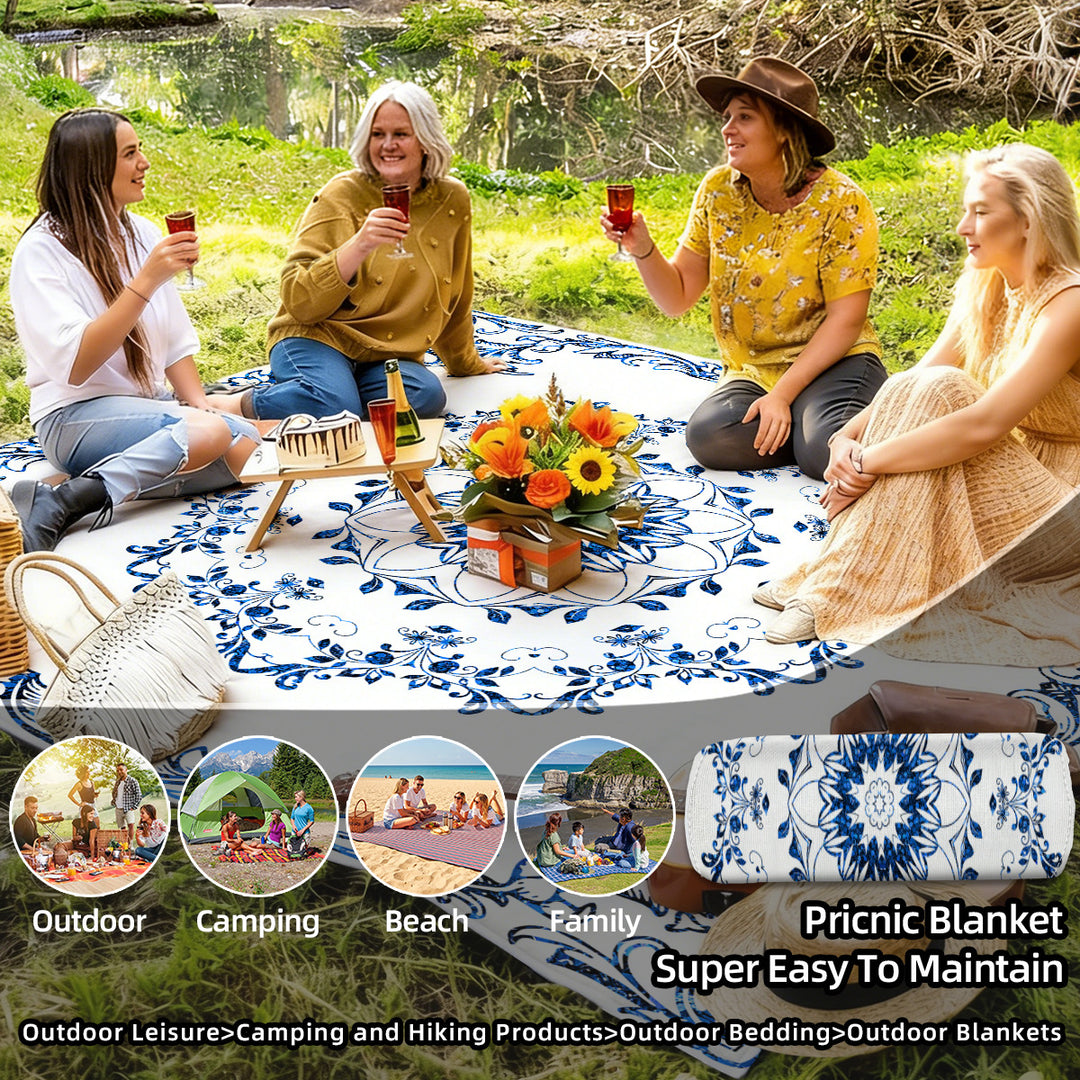 Mandala Design Beach Mat Stornfield