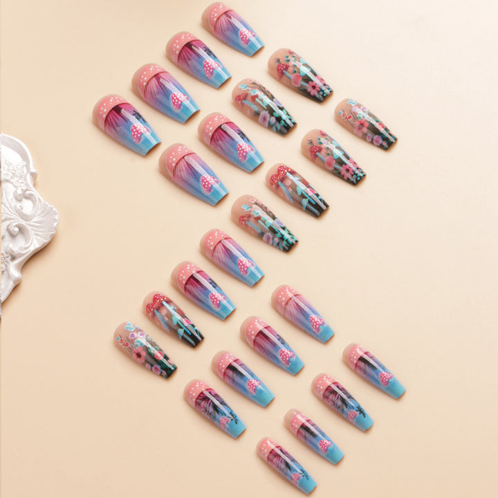 Artistic Floral Glow-in-the-Dark Nail Art Set Stornfield