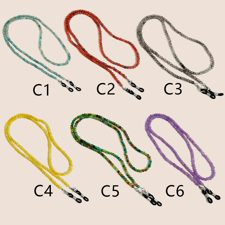 Natural Amethyst Beaded Eyewear Chain Stornfield