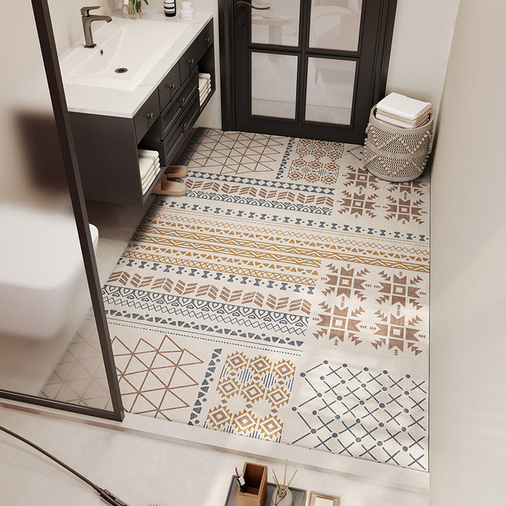 Tribal Pattern Bathroom Mat Stornfield