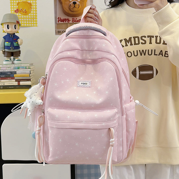 Fun Star-Embellished Student Backpack Stornfield
