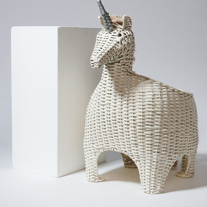 Playful decoration basket in unicorn design Stornfield