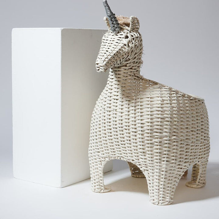 Playful decoration basket in unicorn design Stornfield