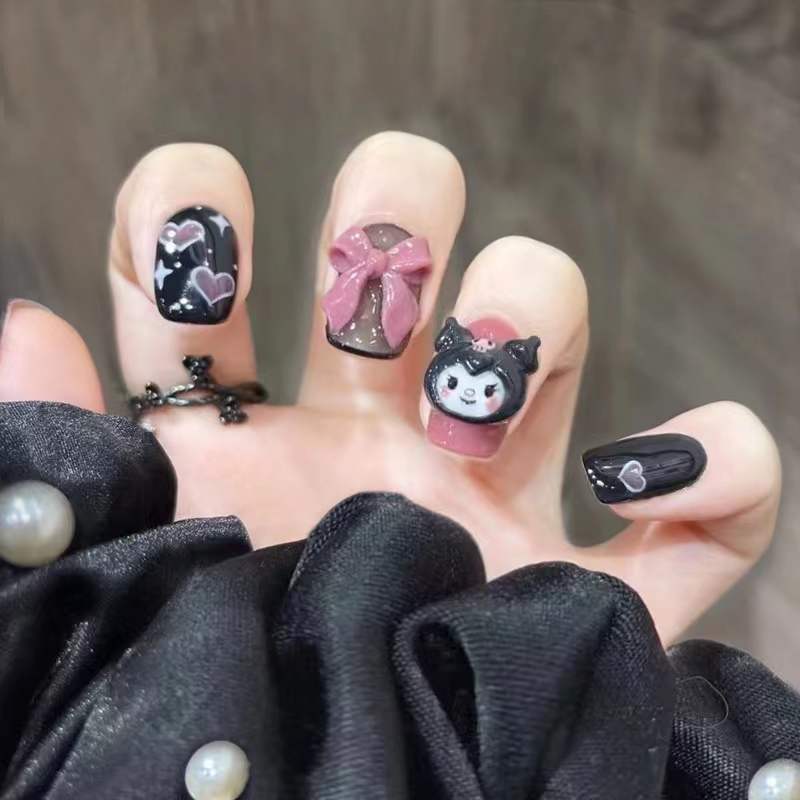 Nail art set with playful designs and 3D accents Stornfield