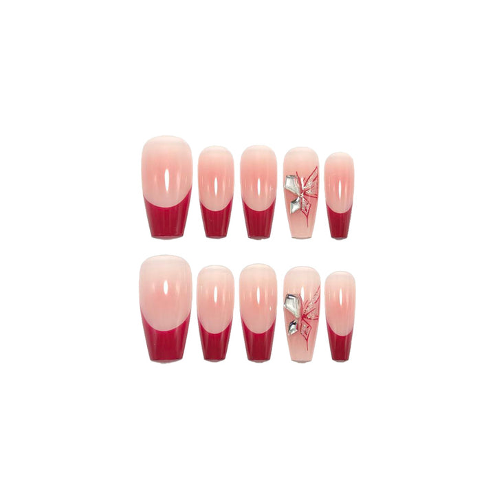 Artificial High Gloss Artificial Nails with Elegant Decorations Stornfield