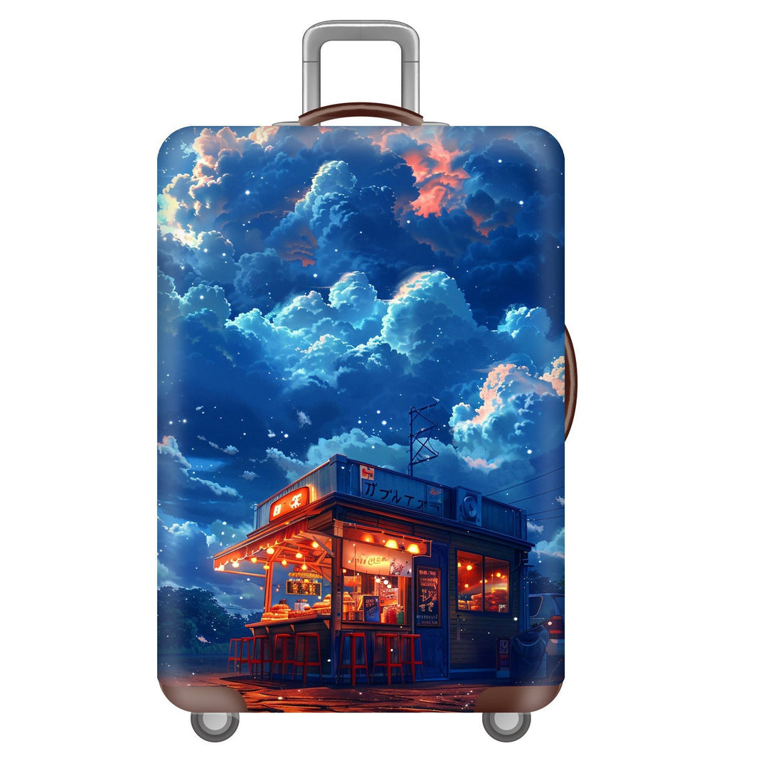 Unisex Hard Shell Suitcase with Dreamy Landscape Design Stornfield