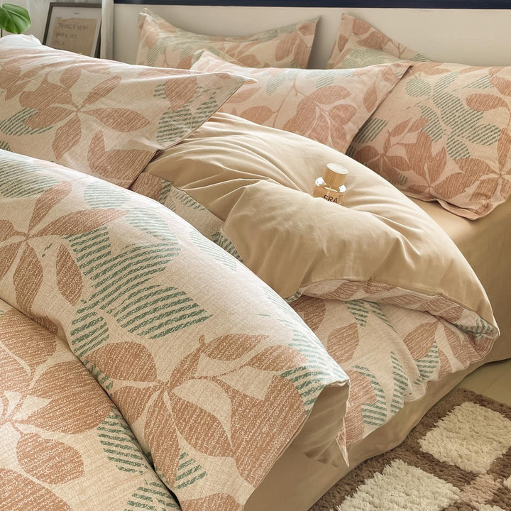 Whimsical Floral Print Duvet Cover Set