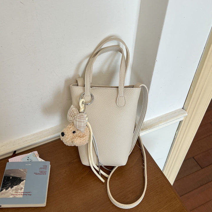 Compact Leather Mini Tote Bag