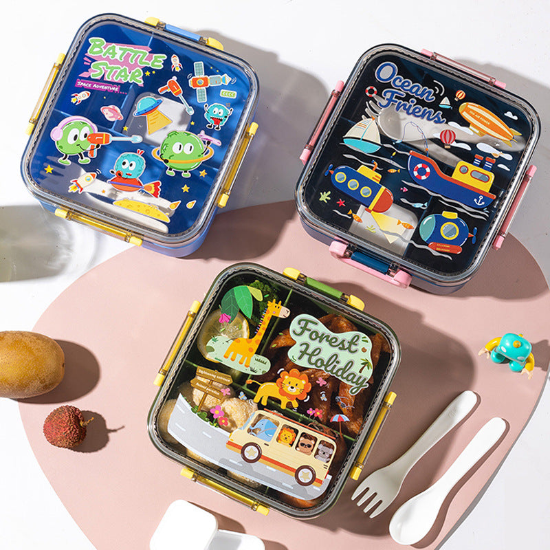 Whimsical Cartoon-Themed Bento Lunch Box