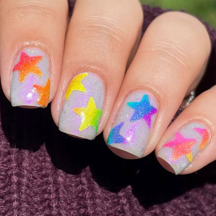 Starry Glow-In-The-Dark Nail Art Extensions Stornfield