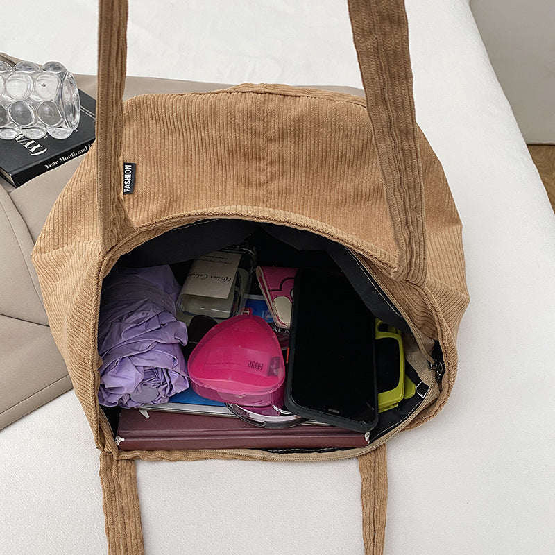 Corduroy Large Tote Bag