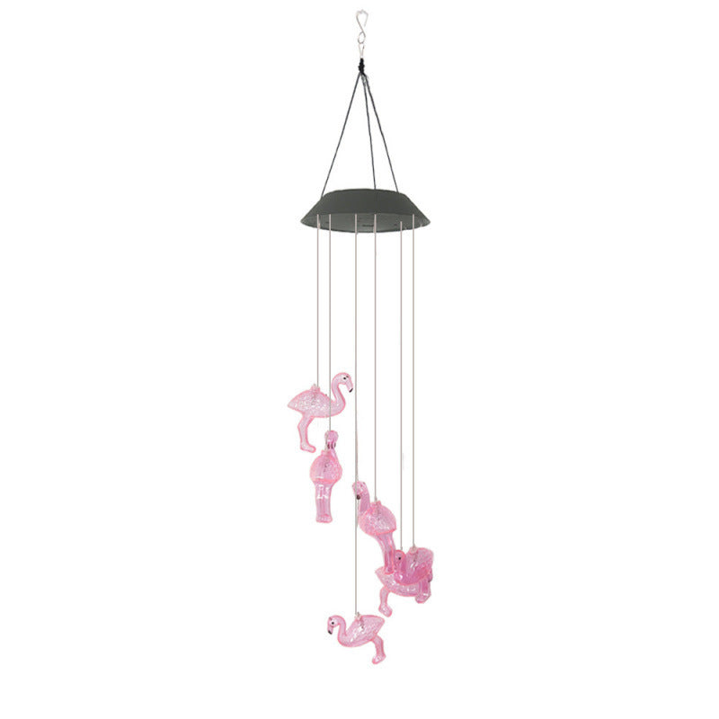 Decorative Flamingo Hanging Mobile Wind Chime Garden Ornament Stornfield