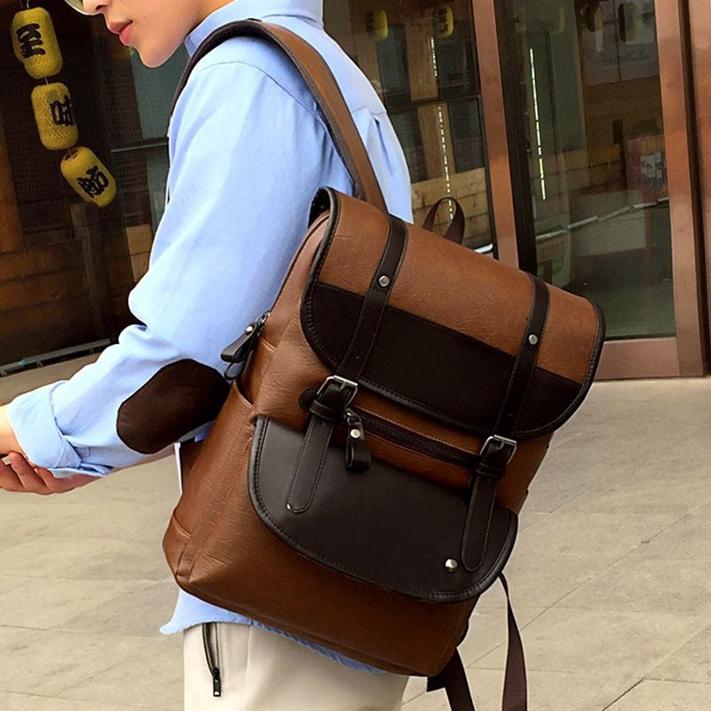 Backpack made of high-quality synthetic leather with multifunctional compartment system Stornfield