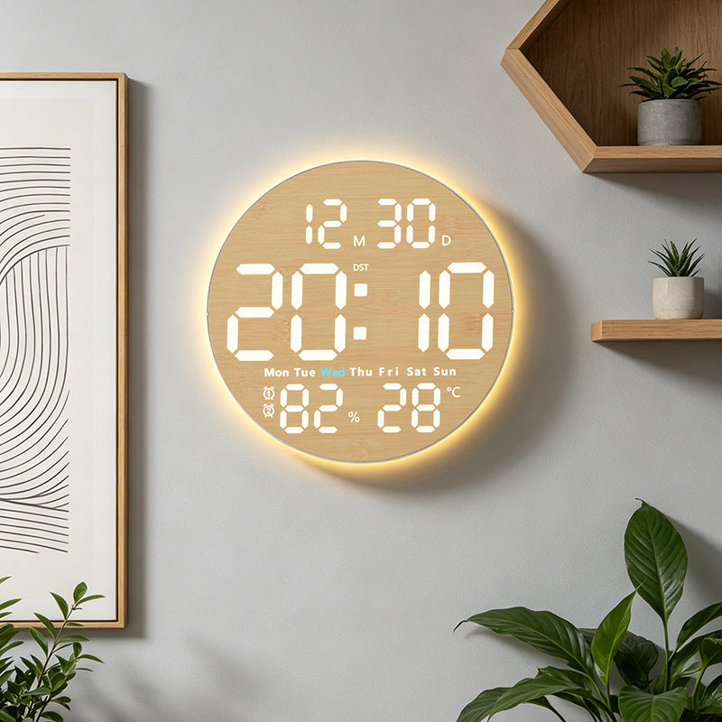 Innovative wooden digital alarm clock Stornfield