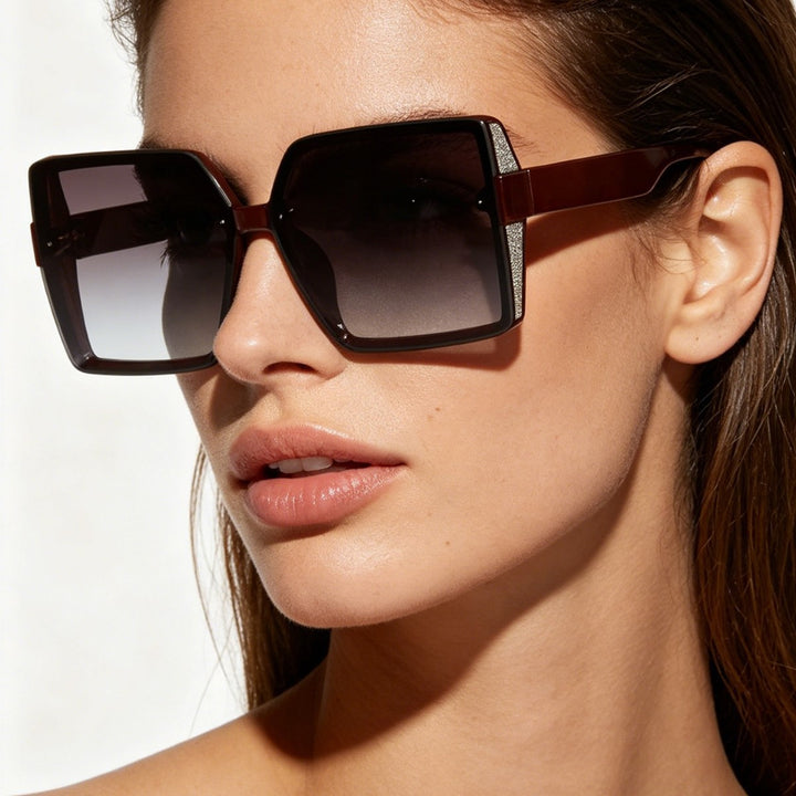 Ladies fashionable sunglasses in extravagant square design Stornfield