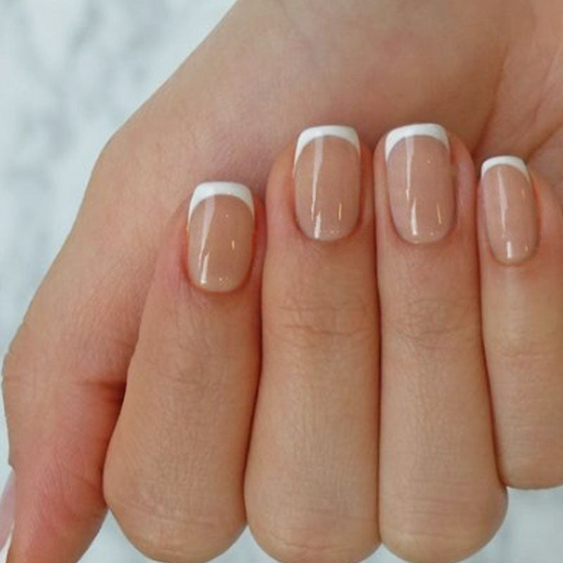 Elegant French Tip Press-On Nails Set Stornfield