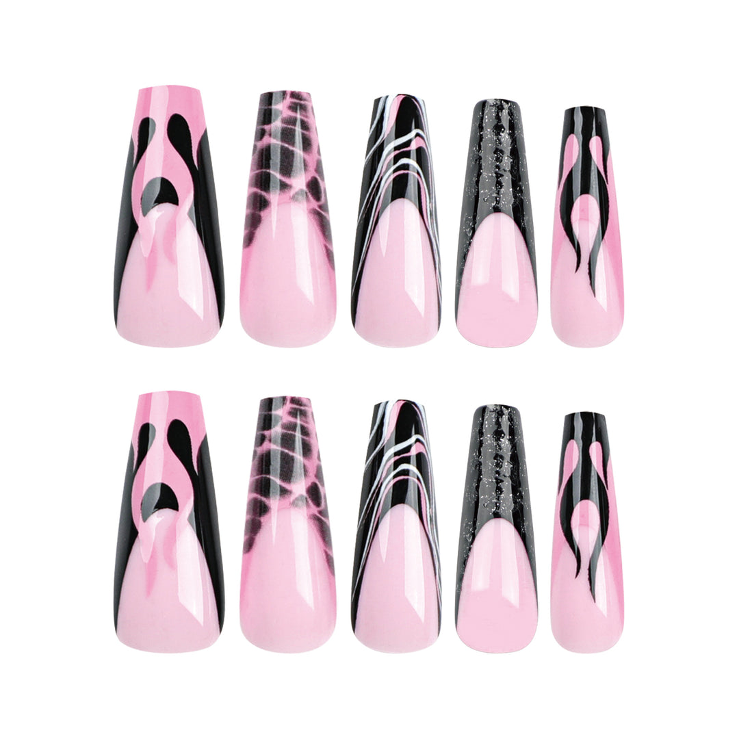 Artistic stiletto nails in modern design Stornfield