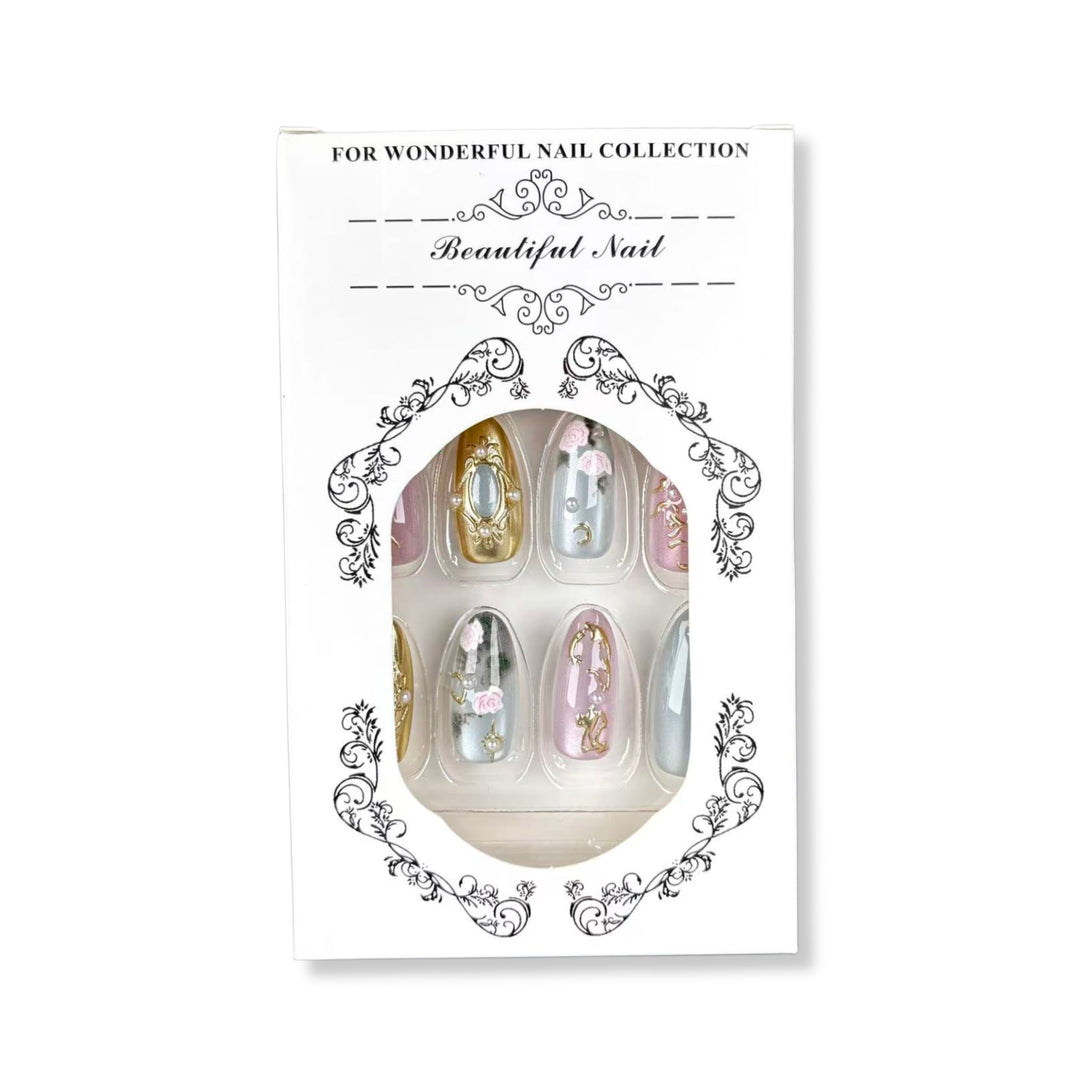 Floral Design Press-On Nails