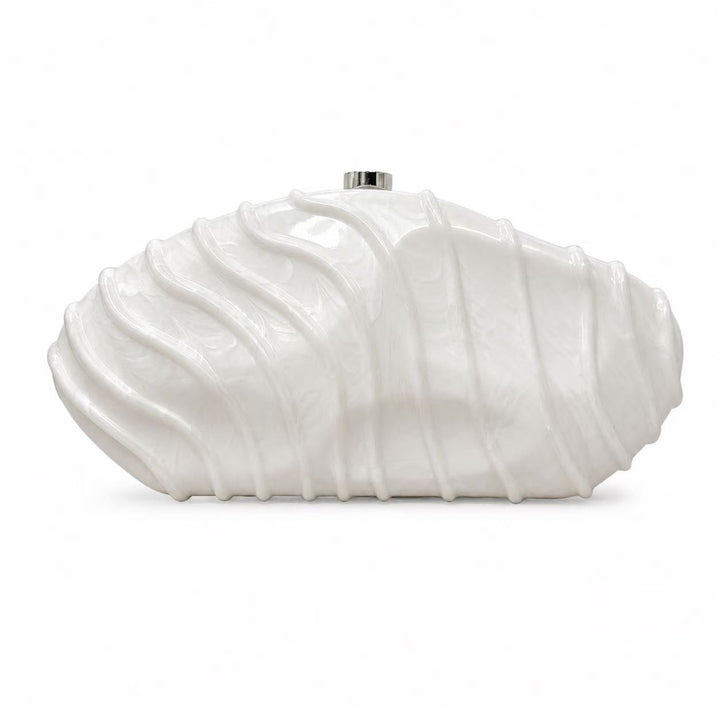 Sculpted Shell-Inspired Evening Clutch