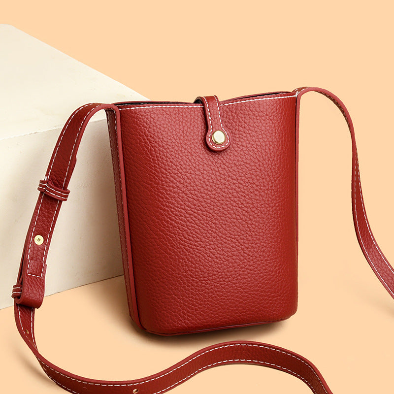 Compact Leather Crossbody Purse