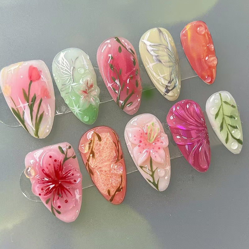 DIY Press-On Nail Art Set Stornfield
