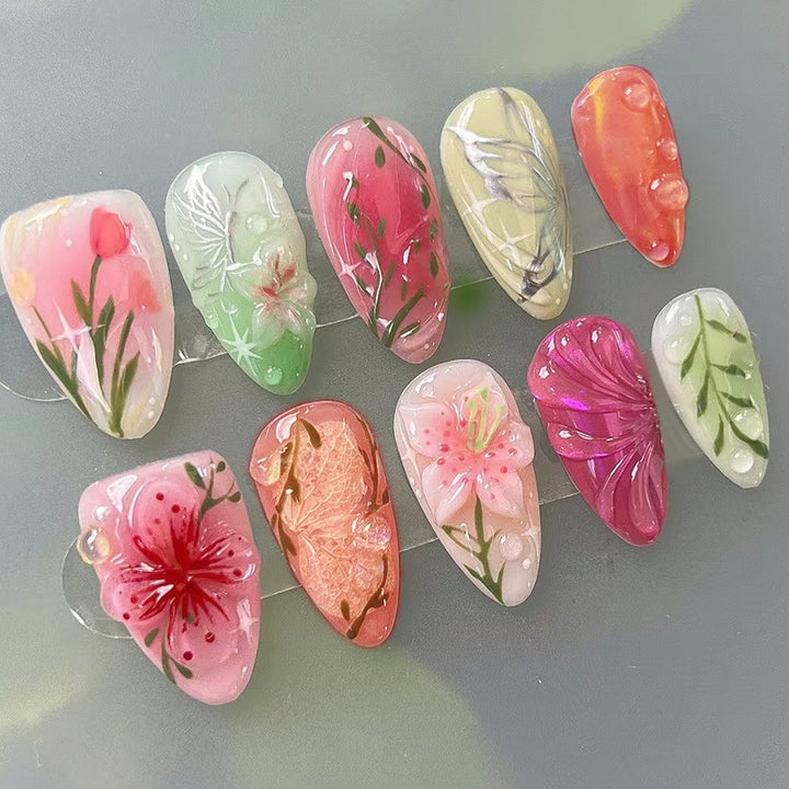 DIY Press-On Nail Art Set Stornfield
