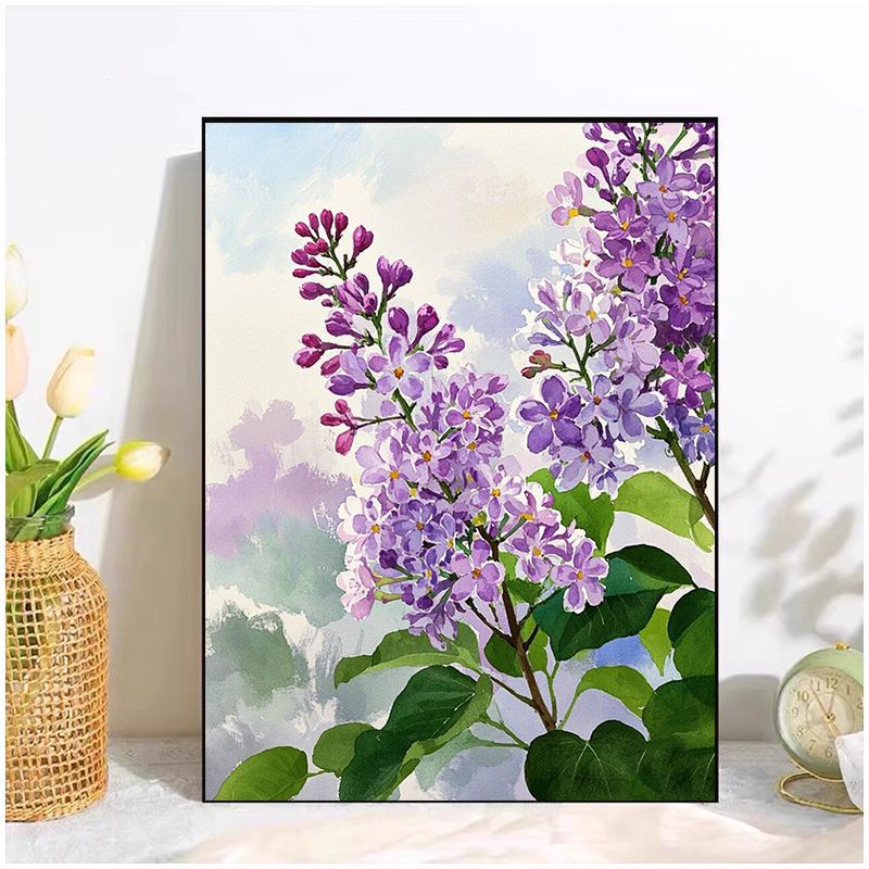 Floral Watercolor Canvas Art Print Stornfield