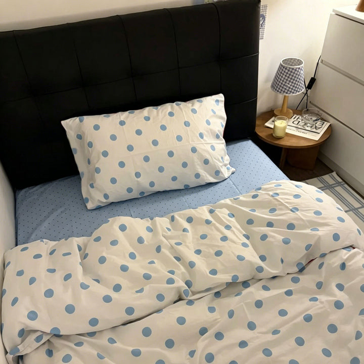 Polka Dot Pattern Bed Sheet Set