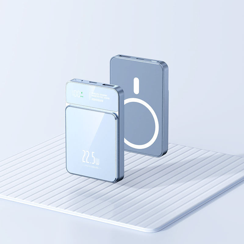 Portable power bank with wireless charging function and digital temperature display Stornfield