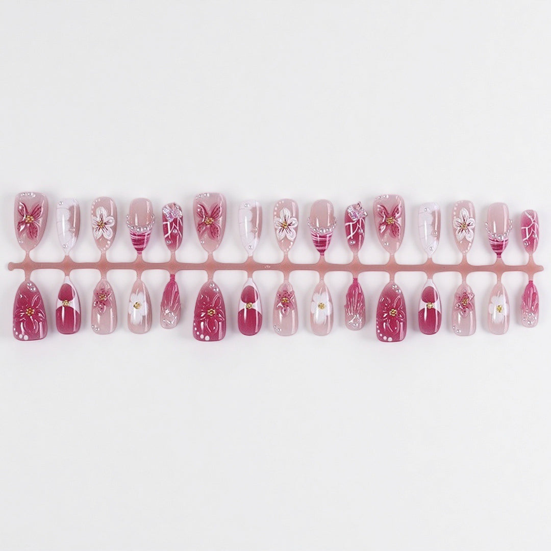 Professional Press-On Nail Set with Trendy Designs Stornfield