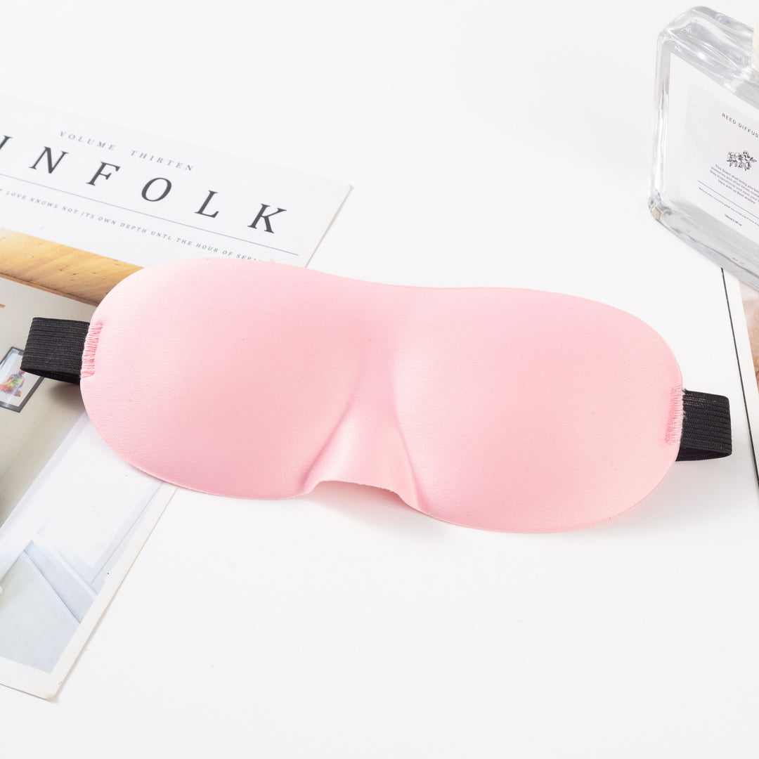 Unisex nan anatomically shaped sleep mask with formed eye sockets, lightweight foam core, and elastic comfort band Stornfield