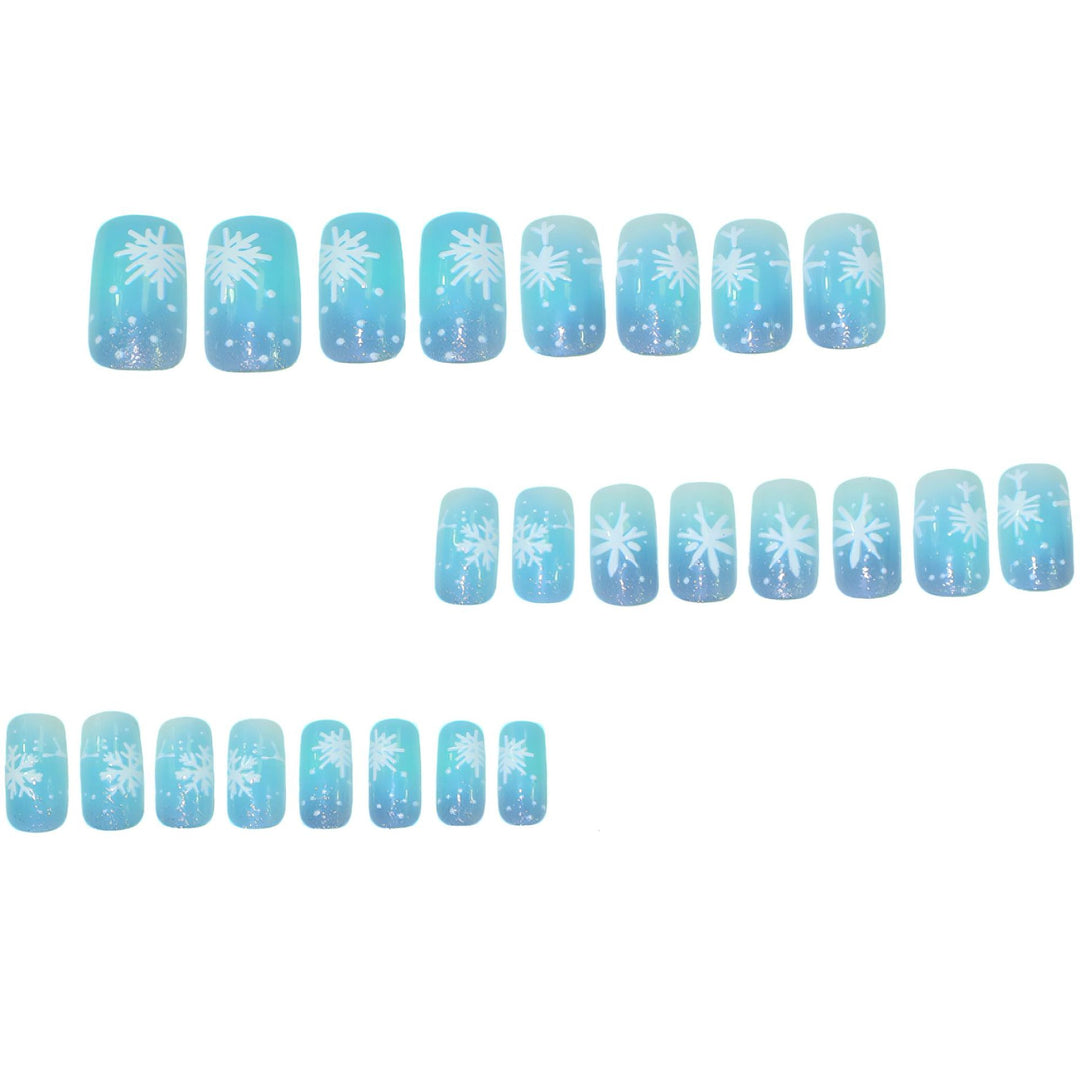 Artistic Frosted Winter Nail Art Stornfield