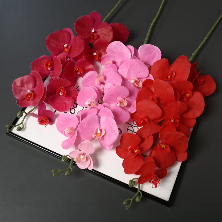 Faux Orchid Flower Stem for Home Decor Display