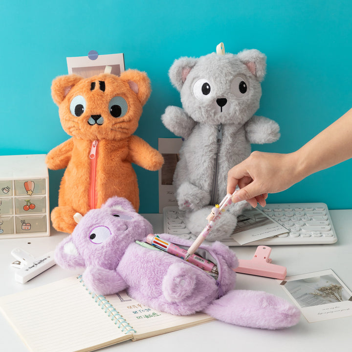 Cute Plush Cat-Themed Pencil Case Stornfield